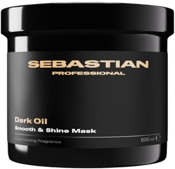 SEBASTIAN PROFESSIONAL DARK OIL – Schwerelose Maske für alle Haartypen – mit Jojoba- und Arganöl – glättet und pflegt für geschmeidiges, glänzendes Haar – 500 ml