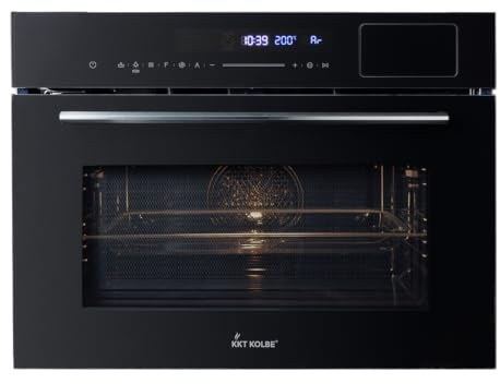 KKT KOLBE 5-in-1-Kombibackofen EBMS4503S2, 60 cm, 50 L | Dampfgarer, Mikrowelle, Pizzafunktion, Grill, Umluft, Heißluft, Automatik-Timer, LED-Display