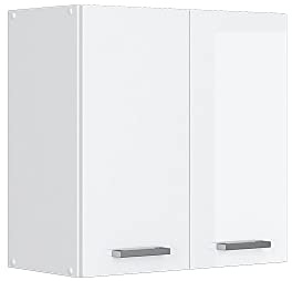 Vicco Hängeschrank R-Line, Weiß Hochglanz, 60 cm, zur freien Kombination innerhalb modularer Küchensysteme