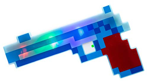 The Glowhouse Pistole Pixel Gun mit LEDs für Leuchteffekt