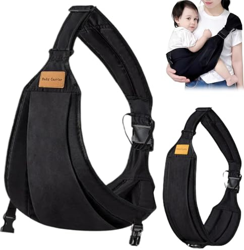 Babytragetuch,Kleinkind Trage Seitlich,Verstellbare Schulter Babytrage,Hüfttrage Kleinkind,Elastisches Baby Tragetuch,Multifunktionale Tragegurt Baby für Babys von 6 bis 36 Monaten