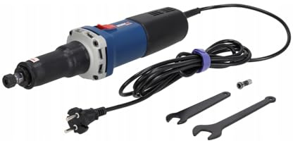 DEDRA Geradschleifer 550W, Schaft 6 mm, 3m kabel, 7000-34000 U/Min, gewicht 1,75kg, softgrip mit Einstellbare Geschwindigkeit, Zwei Montageschlüssel enthalten