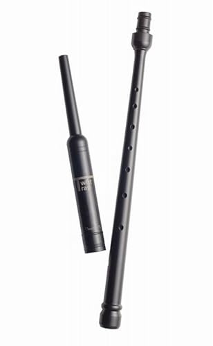 BagpipeLessons Übungschanter E-Dur - Langlebig, Schwarz, Poliert, Kunststoff, Schottland