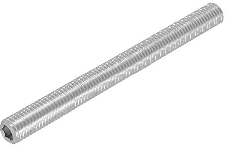 SECCARO Gewindestift mit Kegelkuppe M6 x 70 mm, Edelstahl V2A VA A2, DIN 913 / ISO 4026, Innensechskant, 20 Stück