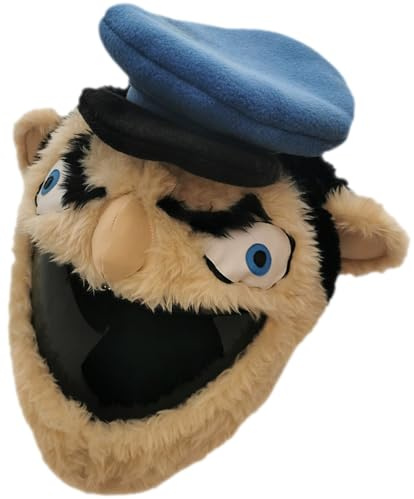 FunnyRiders Motorradhelm Überzug Plüsch - Lustiger Helmüberzug Motorrad | Handwerker Helm Cover - originelles Geschenk für Motorradfahrer, auch für Skihelm & Fahrradhelm, schützt vor Staub