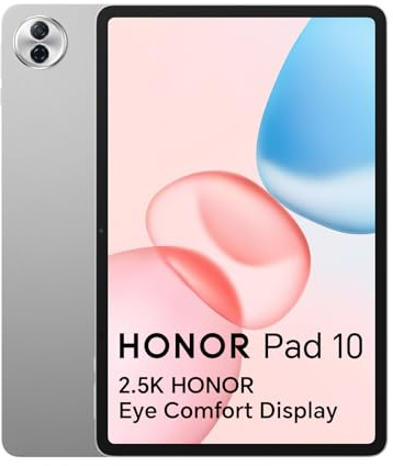 Honor Pad 10, 8 GB, 256 GB, Tablet, 30,5 cm (12,1 Zoll), 120 Hz, 2,5 K-Display, 7 Gen 3 Snapdragon, 6 Lautsprecher, 10100-mAh-Akku, Metallgehäuse, Android 15, Google Service WiFi Tablet, Grau