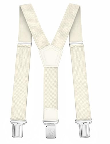 Glamexx24 Hosenträger für Herren Damen: Breit 4cm, Einstellbar und Elastisch Arbeitshose Hosenträger, Starken Metall Clip, Einheitsgröße für Männer und Frauen