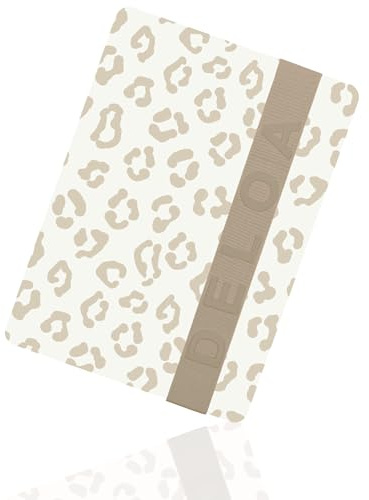 DELOA ® Windeltasche für unterwegs mit viel Platz - Kleine Wickeltasche, Baby Windelorganizer (Leopard Beige)