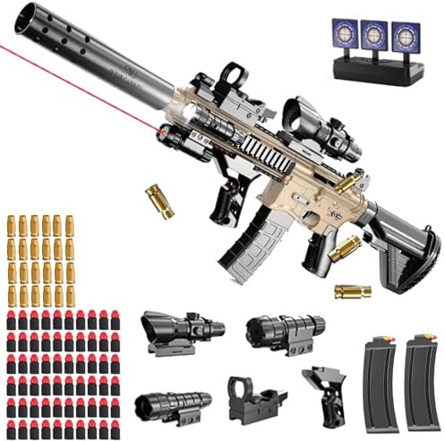 Spielzeug Pistole Kinder, Soft Bullet Toy Pistole,mit manuelles Nachladen, Soft Bullet Gun M416, Spielzeug-Schaumstoff-Blaster, Spielzeug Pistole für Erwachsene&14+Kindergeschenke