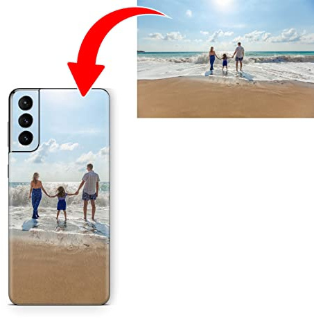Skins4u Skin Aufkleber Schutz-Folie personalisiert selbst gestalten kompatibel mit Samsung Galaxy S26 S25 S24 S23 S22 S21, S20, S10 Modelle Dein Foto individuell als Handy Schutzfolie