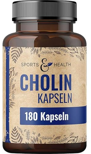 Cholin Kapseln - Cholin Kapseln Hochdosiert - 180 Kapseln Cholin hochdosiert - reines Cholin Pulver in Kapseln – Choline