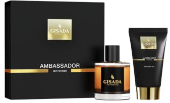 Gisada Ambassador Men Set | Eau de Parfum Spray 50 ml + Shower Gel 100 ml