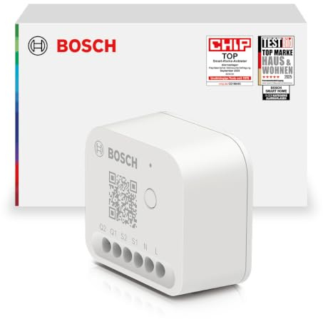 Bosch Smart Home Licht-/Rollladensteuerung II, Licht & Rollläden smart machen, App- & Sprachsteuerung, Automationen & Zeitpläne, Apple Home, Google Home & Alexa kompatibel, Controller II erforderlich