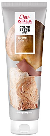 Wella Professionals Color Fresh Mask Caramel Glaze – Haarkur zum Beleben und Verändern der Haarfarbe – pflegende Tönung mit Avocadoöl – für mittelblondes bis braunes Haar – 150 ml