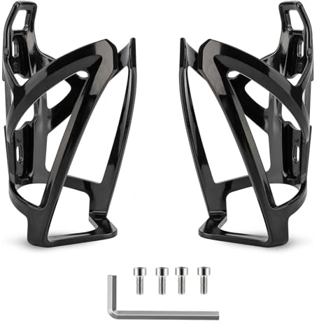 TUIORAN Flaschenhalter Fahrrad Getränkehalter Set (2er-Pack) Hergestellt aus hochfestem unzerbrechlichem PC-Kunststoff Trinkflaschenhalter Flaschenhalterung Inkl. Schrauben und Montagewerkzeug