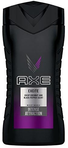 Axe 3-in-1 Duschgel & Shampoo Excite für ganztägige Frische, unwiderstehlichen Duft und eine angenehme Dusche dermatologisch getestet 6x 250 ml