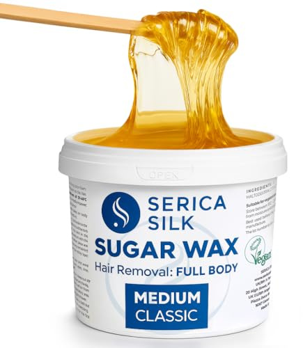 Sugaring Paste Haarentfernung Wachs 500g – Mittlere Dichte, Zuckerwachs für Körper, Brazilian/Bikini & Beine | Für Anfänger & Profis, Salon & Zuhause | Ohne Erhitzen, Vegan & Hypoallergen