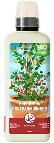 Plantura Bio-Beeren- & Obstbaumdünger, organischer Flüssigdünger, 800 ml