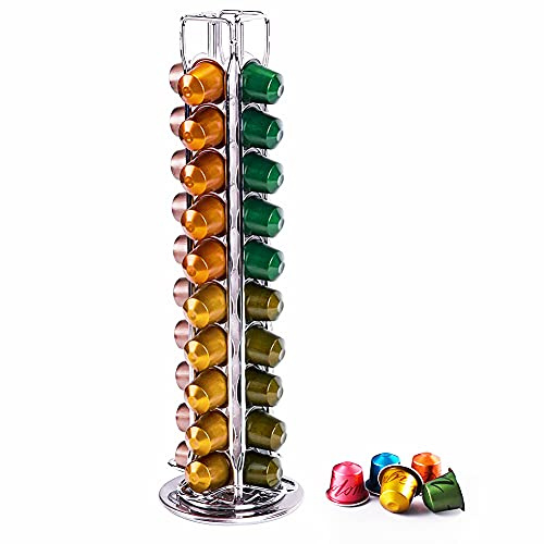 Wdmiya Nespresso Kapselhalter (40 Stück), Drehbar Kapselständer