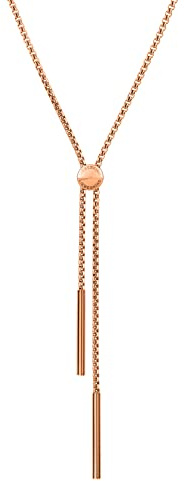 LIEBESKIND BERLIN Damen Schmuck - Verstellbare Y-Halskette und Ohrringe aus Edelstahl in verschiedenen Farben – Zeitlos, Alltagstauglich & Elegant