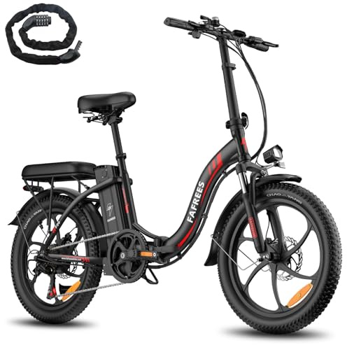 Fafrees F20+ Mountainbike E Bike Klapprad 20AH Akku 20 Zoll [ Offiziell ] Herren Ebike Fatbike 140kg, Elektrofahrrad 250W, Pedelec Damen 25km/h, Elektro Fahrrad für Erwachsene Steigfähigkeit 20°
