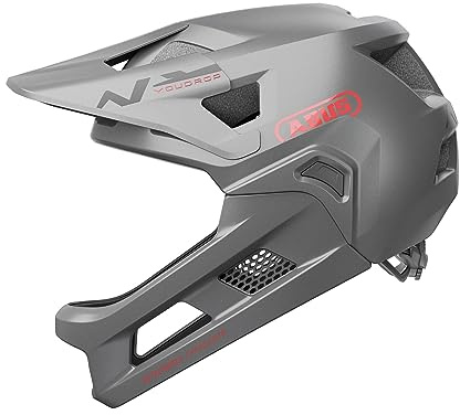 ABUS MTB-Helm YouDrop FF - Fullface-Helm für Kinder und Jugendliche - für den Einstieg in den Mountainbikesport - mit abnehmbarem Kinnschutz