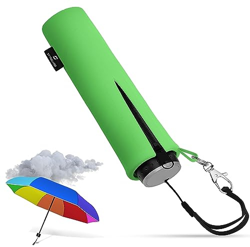STYNGARD Regenschirm Kinder mit Sicherheitsreflektoren und Reflektorband - Kinder Regenschirm Mädchen & Junge - Kinderschirm - Schirm für Schulranzen Modell STOCKHOLM (Regenbogen)