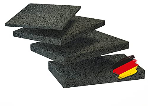 BAUHELD Terrassenpads 90x60 x 3mm [70 Stück] - Made in Germany - Antirutsch Bautenschutzmatte aus Gummigranulat - Als Unterlegplatten für Terrassen-Fliesen, WPC Terrassen-Dielen, Stelzlager, Balkon