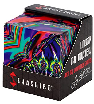 Shashibo Formwechsel-Box – Preisgekrönter, patentierter Zappelwürfel mit 36 Seltenerdmagneten – lässt Sich in über 100 Formen verwandeln (Chaos)