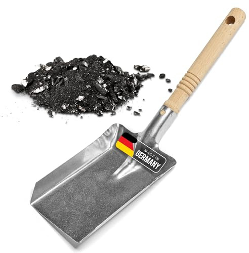 Kohleschaufel Kohlelöffel Ascheschaufel Schaufel Kamin Ofenschaufel (1, Kohleschaufel verzinkt)