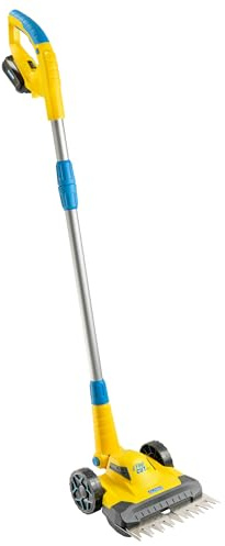 Gloria Akku Rasentrimmer & Kantenschneider FineCut 18V Set | 25 cm Schnittbreite für Rasenkanten & kleine Gärten | inkl. Bosch Akku & Ladegerät | Ideal als Ergänzung zum Mähroboter, Gelb und Blau