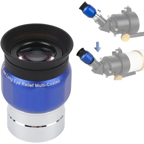 1,25-Zoll-Teleskopokular, 14 Mm, Vollständig Mehrfach Beschichtetes Breitband-Grünfilm-optisches Glas, 63-Grad-Ultraweitwinkelokular mit Abgeschrägtem Anti-Fall-Prozess für