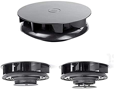 ICC Klein Niedriges Profil Dreh- Dachlüfter für Vans Busse - Schwarz - Wind Driven Rotierend Ventilator