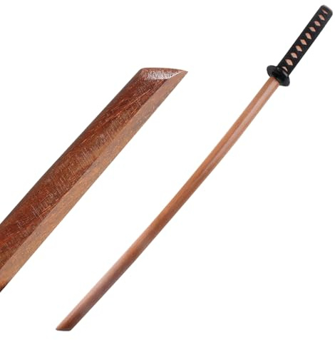 Holz Katana Schwert, Bokken Kendo-Schwertkampf-Training, Samurai Schwert, Rollenspiel Cosplay Iaido-Bokken (Grundfarbe)