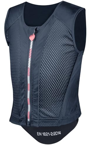 RL24 - Kinder Rückenprotektor P24 Flex Lucky Swing – Protektorenweste aus Hightech-Materialien – Reiter Schutzweste – atmungsaktiv & leicht – Unisex Reitweste in Nachtblau – Gr. L (Kinder)