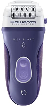 Rowenta EP8050 Skin Respect elektrischer Epilierer für Frauen Wet&Dry, mit 5 Zubehörteilen und Technologie, welche die Haut respektiert mit 5 Zubehörteilen