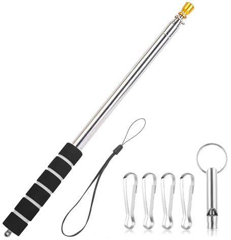 Dantolo Telescopic Flagpole, Flagge Stange,Flaggen Stab,Telescopic Pole 3 m for Travel, Outdoor Activities, Lessons, Training
