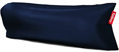 Fatboy Lamzac 3.0 Aufblasbares Sofa - Aufblasbare Couch - Keine Luftpumpe Nötig - Indoor und Outdoor Luftsofa - Wasser- und Schmutzabweisende Mini Couch aus Polyester - 200 x 90 x 50 cm - Dunkelblau