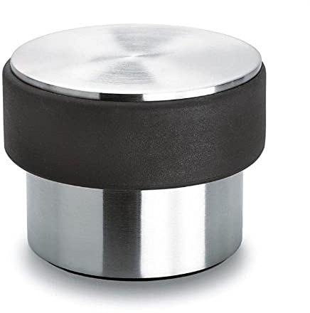 blomus Türstopper -STOP- | Edelstahl matt | 2 kg | H 6 cm x B 9 cm x T 9 cm