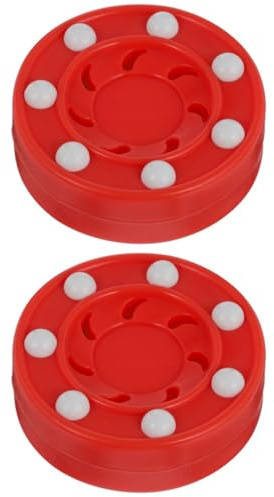 BESPORTBLE 2 Stück Eishockey Pucks: Roller Outdoor Hockey Puck Street Hockey Indoor Hockey Eishockey Puk Biscuit Hockey Puck Pro Commander Puck Roller Hockey Spiel Trainingspuck Trainingspucks