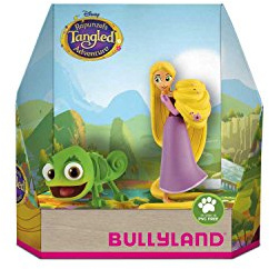 Bullyland 13461 - Spielfigurenset, Walt Disney Rapunzel - Rapunzel und Pascal, liebevoll handbemalte Figuren, PVC-frei, tolles Geschenk für Jungen und Mädchen zum fantasievollen Spielen