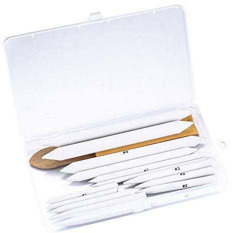 Xiaomoyu 16 Stück Papierwischer Set Bleistift um Zeichnen, Blendende Stümpfe und Tortillions Set für Skizze, Kunst, Zeichnen, Künstler, Basteln, Schleifpapier, Verlängerungswerkzeug