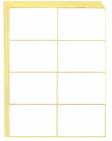 120 Stück 50x75mm Etiketten Selbstklebend zum Beschriften, Universal Aufkleber Etiketten Haushaltsetiketten Tiefkühletiketten Adressetiketten für Flaschen, Aktenordner, Glasboxen, Büro, Küche