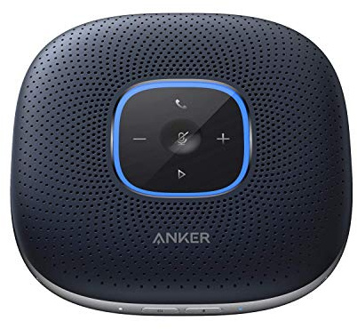 Anker, PowerConf, Konferenzlautsprecher, Mikrofon (Blau) | verbesserter Tonaufnahme, 24 St. Akku, USB-C Konnektivität, für Homeoffice