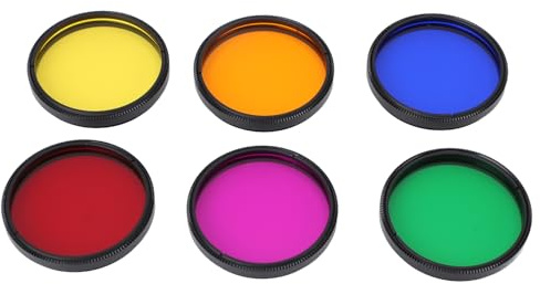 Teleskop-Okularfilter-Set, bunt, 5,1 cm, Mondnebel-Set für Planetenbeobachtung
