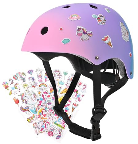 Fahrradhelm für Kinder Mädchen, Helm für Fahrrad Rollerskates Rollschuh