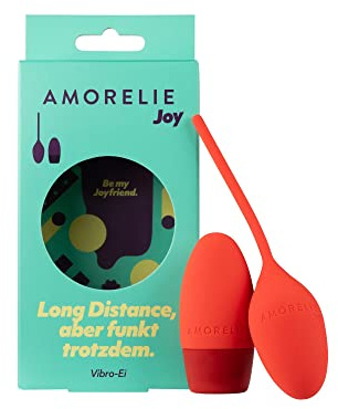 AMORELIE Joy – Vibro-Ei Whirl | mit Fernbedienung | aus Silikon & ABS