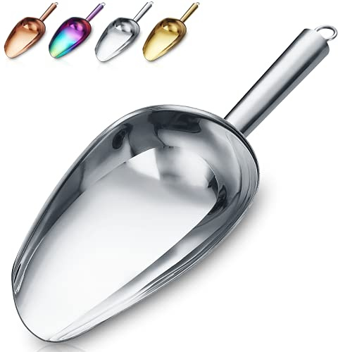 Eisportionierer, Premium-Edelstahl-Keksportionierer, Mode-Eisportionierer, Robuster Mehlportionierer, Allzweck-Süßigkeitenportionierer, Spülmaschinenfest (Silber/8oz/9 Zoll)