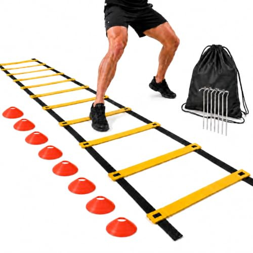 TK Gruppe Timo Klingler Sportyfits Markierungskegel für Slalom Trainingszubehör und Fußballzubehör für Fußball, Leichtathletik usw. (Menge wählbar)