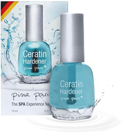 pina parie Nagelhärter 15ml - Nagelhärter extra stark - Ceratin Hardener brüchige Nägel - Nagelpflege für brüchige Nägel - Keratin Hardener Pflege für den Naturnagel
